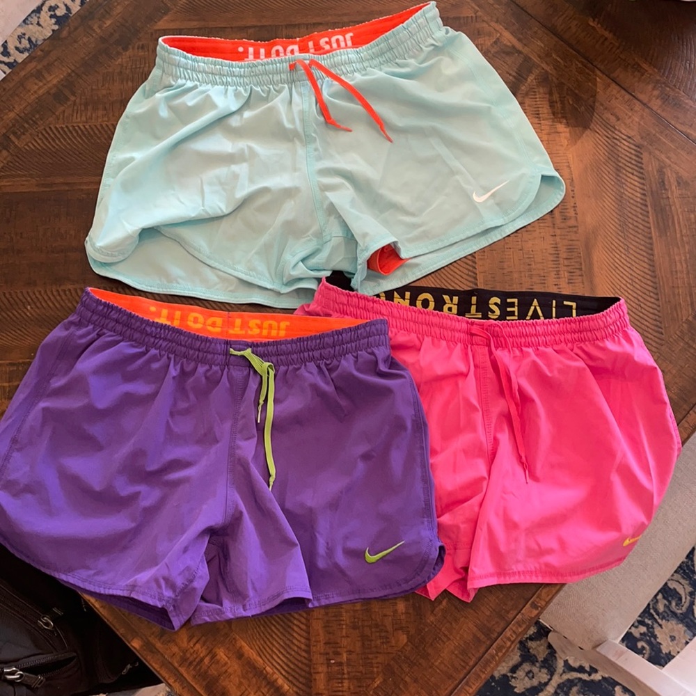 NIKE Dri-Fit Set of 3 Shorts Built in Spandex M